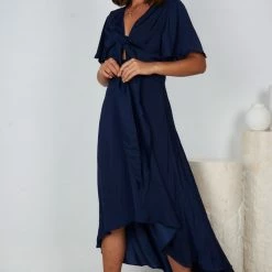 Ntrinsic Group Bryla Dress - Navy CLOTHING