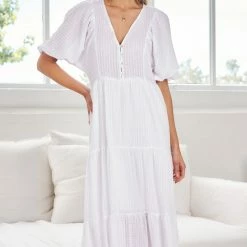 Sassy Hills Fashion Kimbra Dress - White CLOTHING