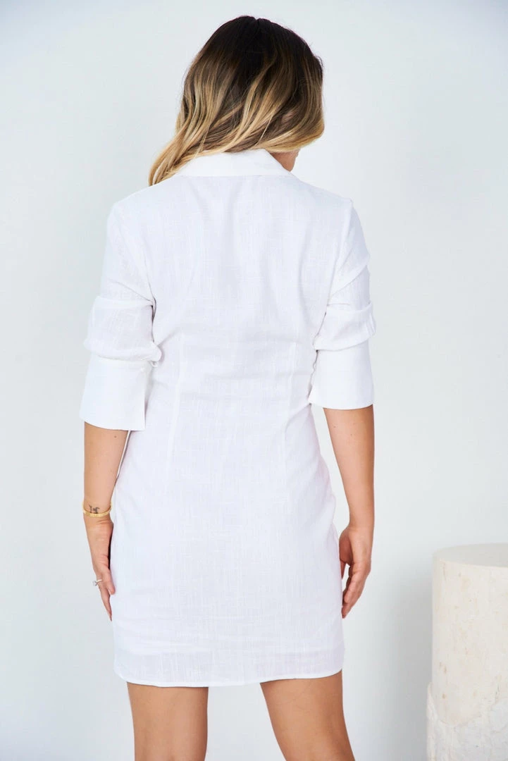 YH & Co (Chloe Yip) CLOTHING Lorrie Dress - White 4 YH & Co (Chloe Yip) CLOTHING Lorrie Dress - White