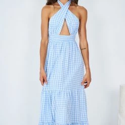 Sweetacacia Marilene Dress - Blue Gingham