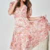 Evermore Fashion Gwenda Dress - Pink Print