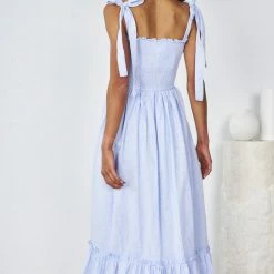 Pink Diamond Fortune Dress - Light Blue CLOTHING