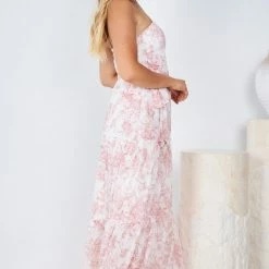 Style State Kathleen Dress - White Print CLOTHING