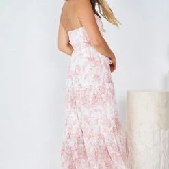 Style State Kathleen Dress - White Print CLOTHING