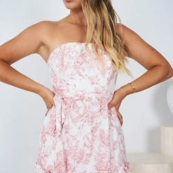 Style State Kathleen Dress - White Print CLOTHING