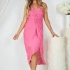 Evermore Fashion Aryana Dress - Hot Pink