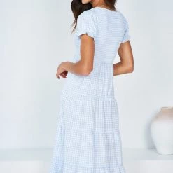 Style Box Leena Dress - Blue Gingham CLOTHING