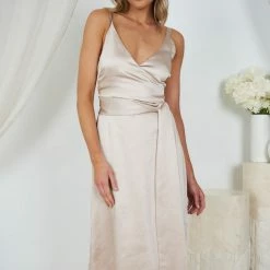 Esther Luxe CLOTHING Poppy Dress - Champagne