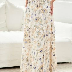 Miracle Fashion CLOTHING Howie Skirt - Beige Print