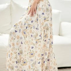 Miracle Fashion CLOTHING Howie Skirt - Beige Print 11 Miracle Fashion CLOTHING Howie Skirt - Beige Print