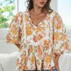 White Closet Peni Top - White Print CLOTHING