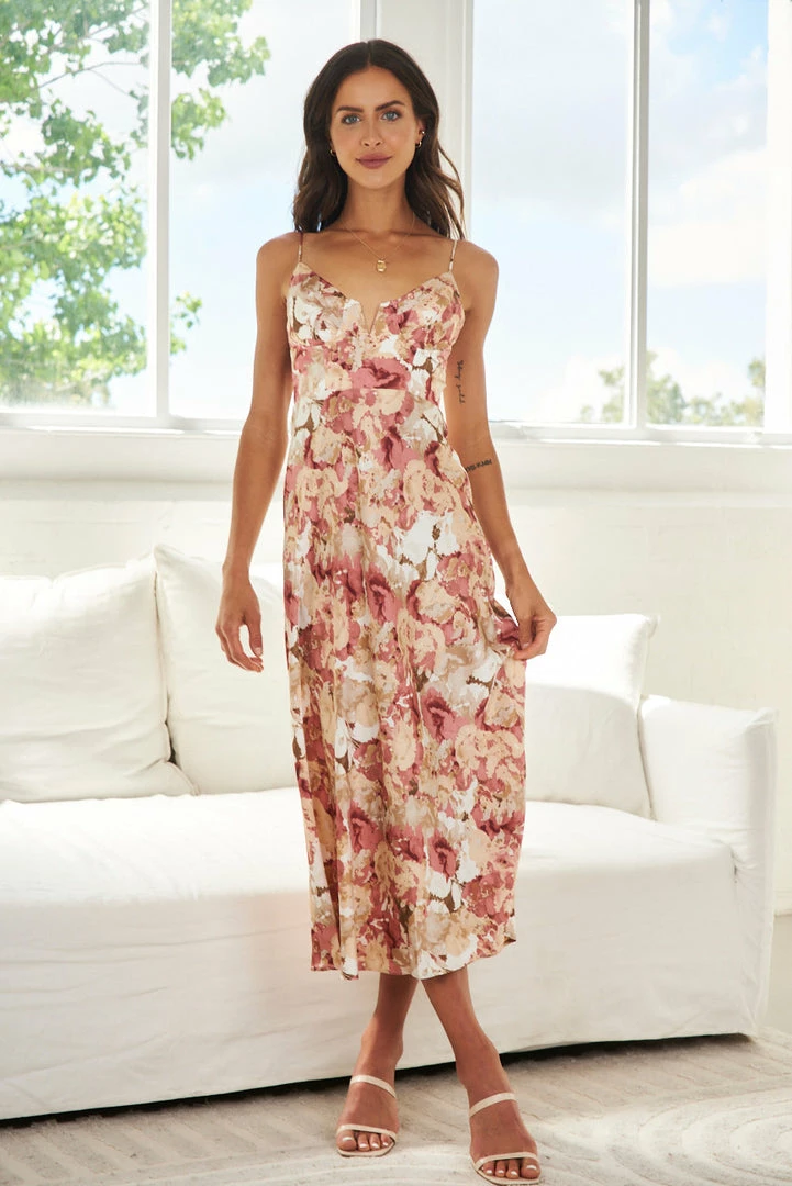 Kaarlo Fashion Pty Ltd CLOTHING Donalda Dress - Rose Print 6 Kaarlo Fashion Pty Ltd CLOTHING Donalda Dress - Rose Print