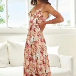 Kaarlo Fashion Pty Ltd CLOTHING Donalda Dress - Rose Print 10 Kaarlo Fashion Pty Ltd CLOTHING Donalda Dress - Rose Print