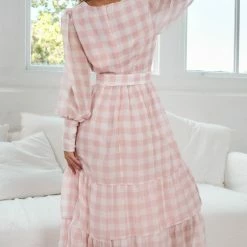 Wild Ginger Jaida Dress - Pink Gingham