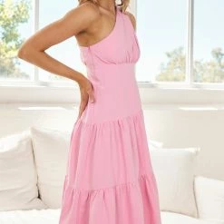 YH & Co (Chloe Yip) Ladonna Dress - Pink CLOTHING