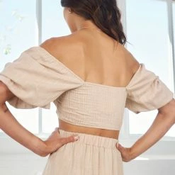 Qtrend Fashion PTY LTD Jayla Top - Beige CLOTHING 13 Qtrend Fashion PTY LTD Jayla Top - Beige CLOTHING