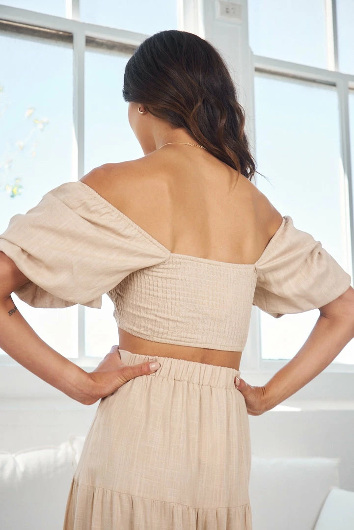 Qtrend Fashion PTY LTD Jayla Top - Beige CLOTHING 6 Qtrend Fashion PTY LTD Jayla Top - Beige CLOTHING