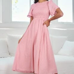 Qtrend Fashion PTY LTD Iolana Dress - Pink CLOTHING