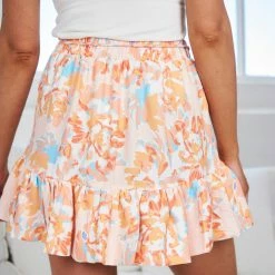 Style Box CLOTHING Lorayne Skirt - Blush Print