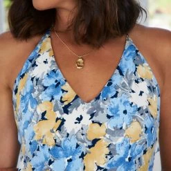 Evermore Fashion Jacquelina Dress - Blue Floral