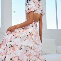 Evermore Fashion CLOTHING Evonne Dress - White Floral