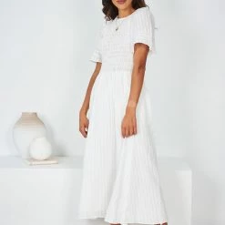 Qtrend Fashion PTY LTD Iolana Dress - White CLOTHING