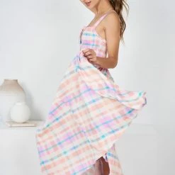 Paper Heart Roselani Dress - Gingham Print