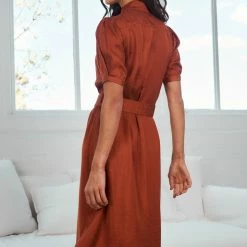 GDS CLOTHING Xirena Dress - Rust