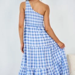 Reverse Claudia Dress - Blue Gingham CLOTHING