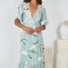 Willo Fashion Kalana Dress - Sage Print 2 Willo Fashion Kalana Dress - Sage Print