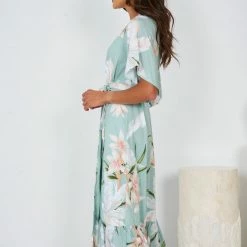 Willo Fashion Kalana Dress - Sage Print