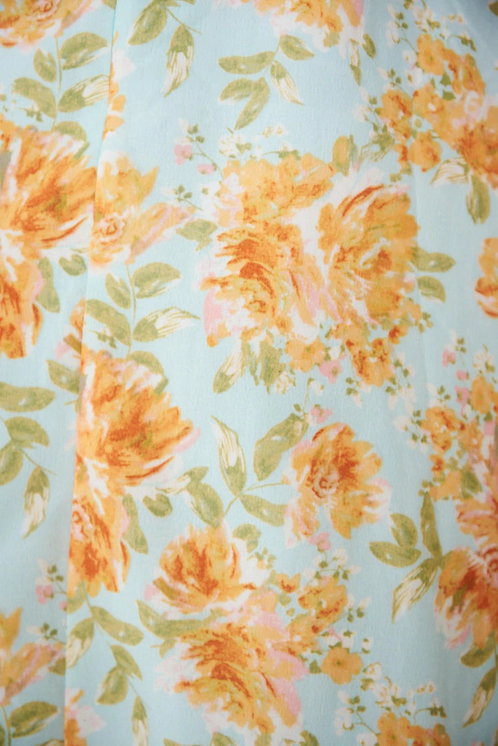 WeLove Fashion Cleo Dress - Green Floral CLOTHING 8 WeLove Fashion Cleo Dress - Green Floral CLOTHING