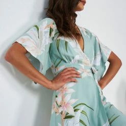 Willo Fashion Kalana Dress - Sage Print