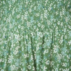 WeLove Fashion CLOTHING Geraldine Dress - Green Print