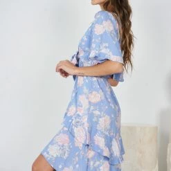 Willo Fashion CLOTHING Kanani Dress - Blue Print 10 Willo Fashion CLOTHING Kanani Dress - Blue Print