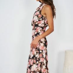 White Closet CLOTHING Bonafique Dress - Black Floral 10 White Closet CLOTHING Bonafique Dress - Black Floral