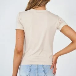 Sunny Girl Primed Top - Beige CLOTHING