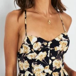 Evermore Fashion Kiarra Dress - Black Floral