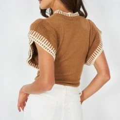 YH & Co (Chloe Yip) CLOTHING Nicolette Knit - Tan