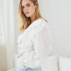 Sassy Hills Fashion Dalexxe Blouse - White