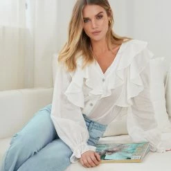 Sassy Hills Fashion Dalexxe Blouse - White