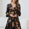 Ebby And I Daley Dress - Black Floral