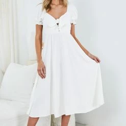 WeLove Fashion Danielle Dress - White 11 WeLove Fashion Danielle Dress - White