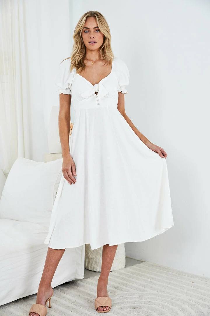 WeLove Fashion Danielle Dress - White 6 WeLove Fashion Danielle Dress - White