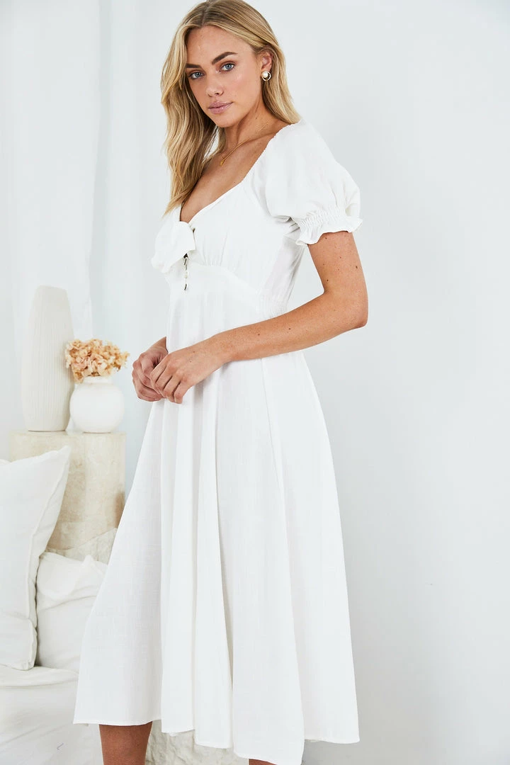WeLove Fashion Danielle Dress - White 5 WeLove Fashion Danielle Dress - White