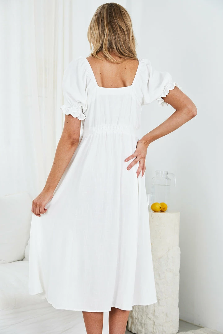 WeLove Fashion Danielle Dress - White 4 WeLove Fashion Danielle Dress - White