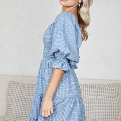 WeLove Fashion Darleen Dress - Blue Print 11 WeLove Fashion Darleen Dress - Blue Print