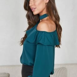 Style State Dasia Blouse - Emerald CLOTHING