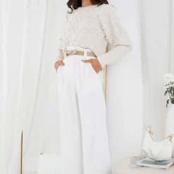 HQ Fashion Dauphine Knit - Cream CLOTHING 14 HQ Fashion Dauphine Knit - Cream CLOTHING