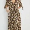 Miracle Fashion Delorece Dress - Chocolate Floral 1 Miracle Fashion Delorece Dress - Chocolate Floral